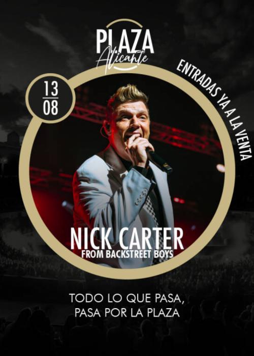 Cartel de Concierto de Nick Carter en Alicante
