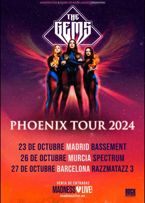 Cartel de Concierto de The Gems en Madrid