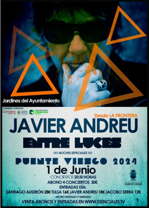 Cartel de Concierto de Javier Andreu en Santander