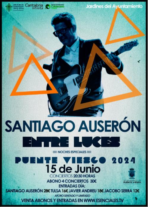 Cartel de Concierto de Santiago Auserón en Santander