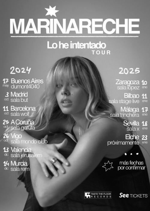 Cartel de Concierto de Marina Reche en Barcelona