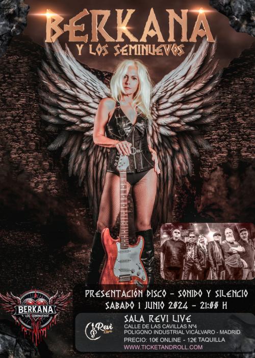 Cartel de Concierto de Berkana en Madrid