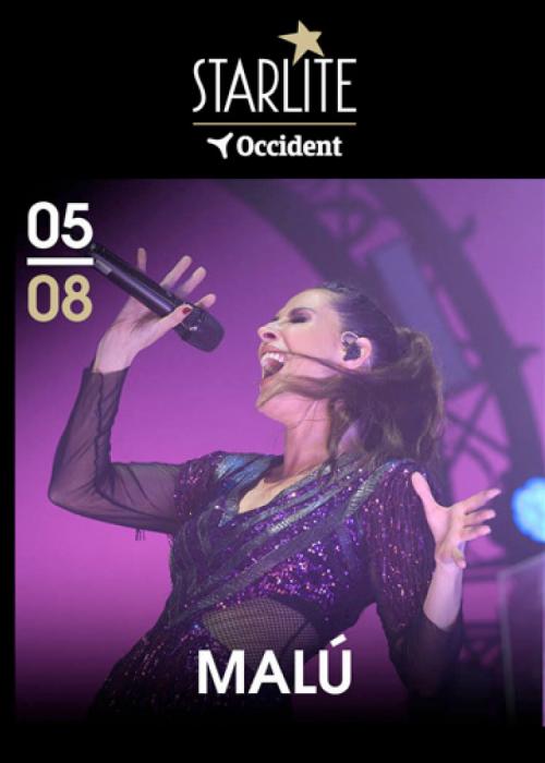 Cartel de Concierto de Malú en Málaga