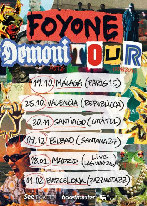 Cartel de Concierto de Foyone en Madrid