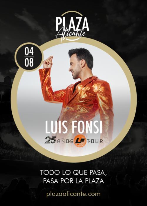 Cartel de Concierto de Luis Fonsi en Alicante