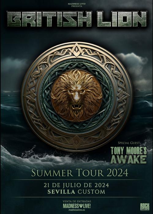 Cartel de Concierto de British Lion en Sevilla