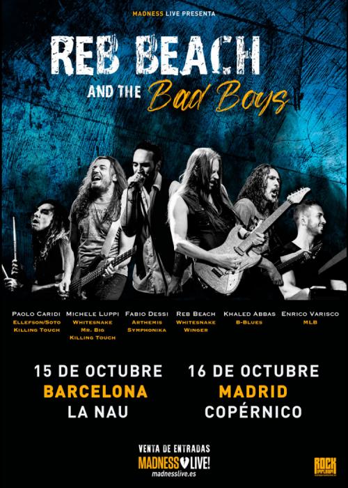 Cartel de Concierto de Reb Beach & The Bad Boys en Barcelona