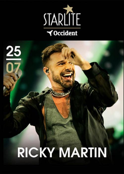 Cartel de Concierto de Ricky Martin en Málaga