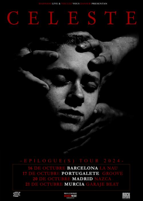 Cartel de Concierto de Celeste en Barcelona