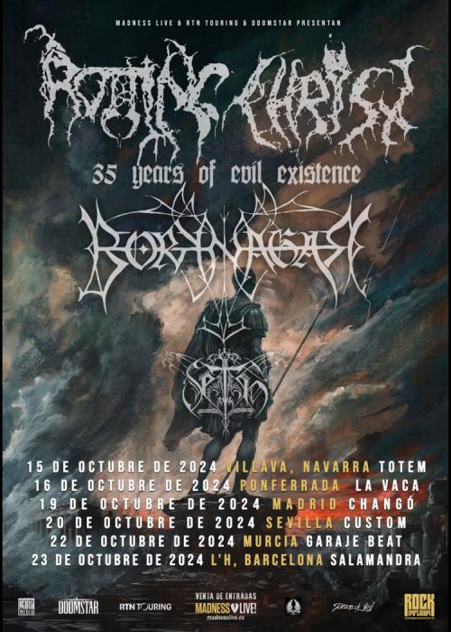 Cartel de Concierto de Rotting Christ + Borknagar + Seth en Madrid