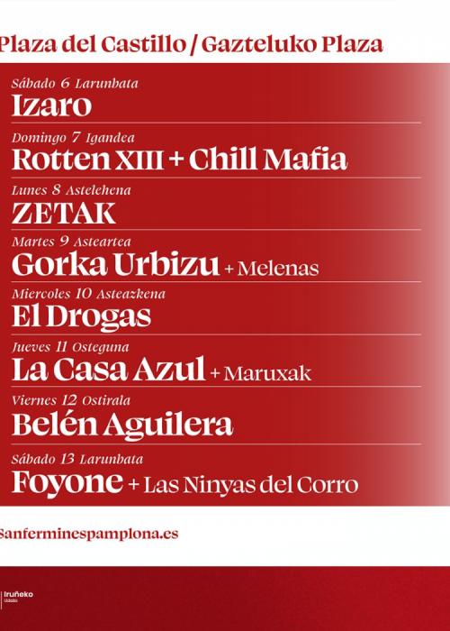 Cartel de Concierto de El Drogas en Pamplona