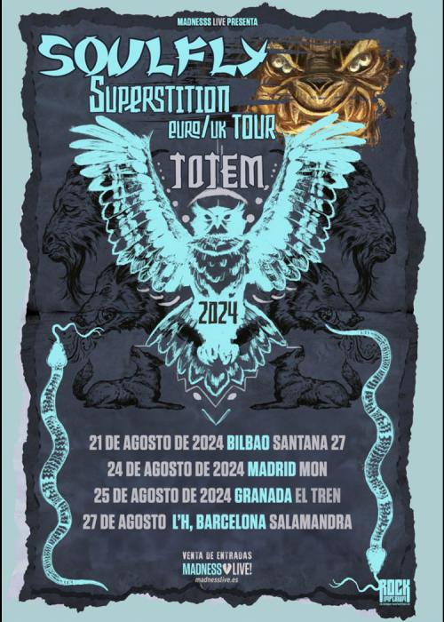 Cartel de Concierto de Soulfly en Granada