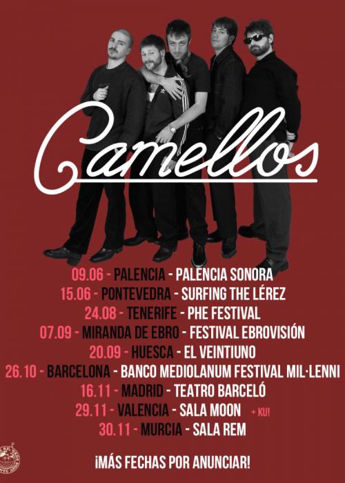 Cartel de Concierto de Camellos en Barcelona