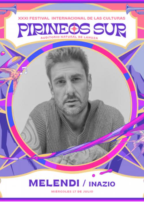 Cartel de Concierto de Melendi + Inazio en Lanuza