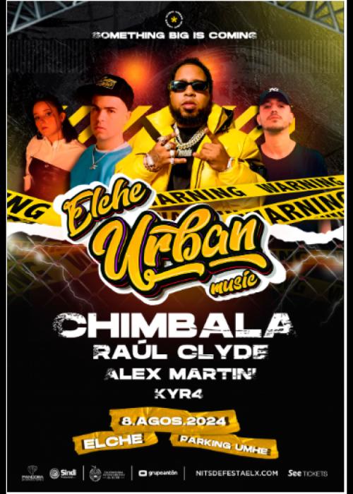 Cartel de Concierto de Chimbala + Raul Clyde en Elche