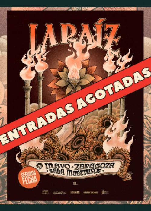 Cartel de Concierto de La Raíz en Zaragoza