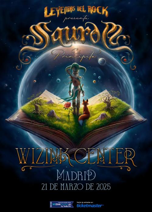 Cartel de Concierto de Saurom en Madrid
