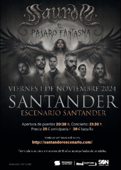 Cartel de Concierto de Saurom en Santander