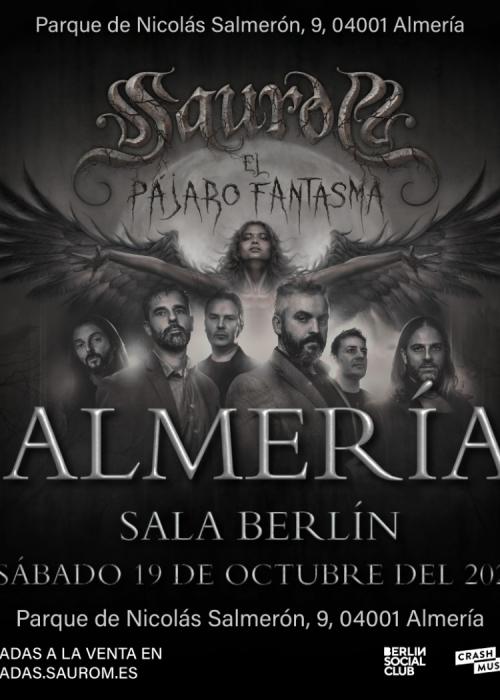 Cartel de Concierto de Saurom en Almería