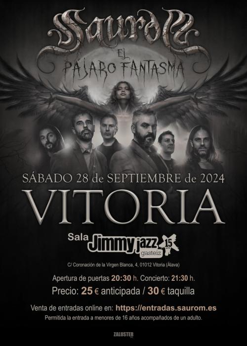 Cartel de Concierto de Saurom en Vitoria-Gasteiz
