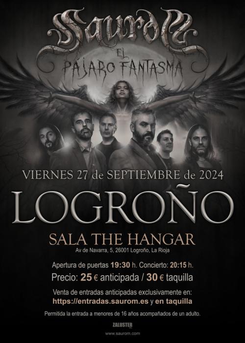 Cartel de Concierto de Saurom en Logroño