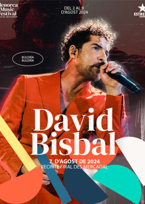Cartel de Concierto de David Bisbal en Menorca