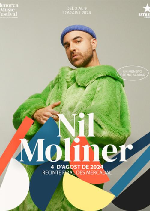 Cartel de Concierto de Nil Moliner en Menorca