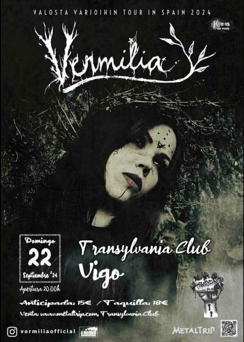 Cartel de Concierto de Vermilia en Vigo