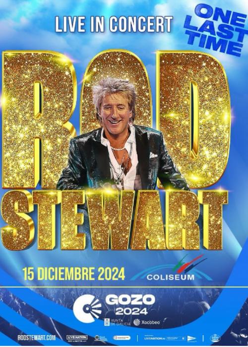 Cartel de Concierto de Rod Stewart en A Coruña