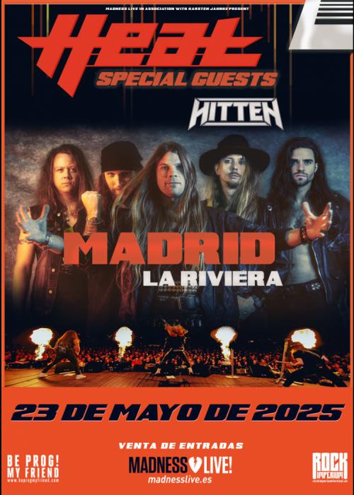 Cartel de Concierto de H.E.A.T en Madrid