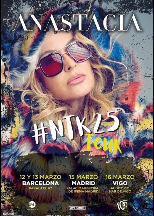Cartel de Concierto de Anastacia en Barcelona