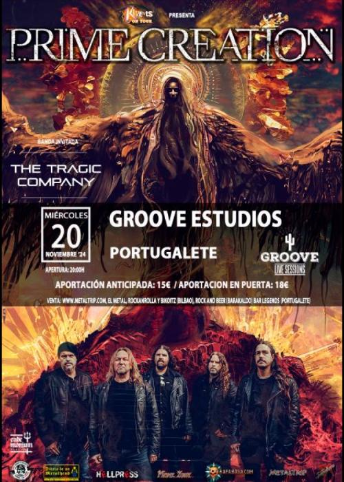 Cartel de Concierto de Prime Creation en Portugalete