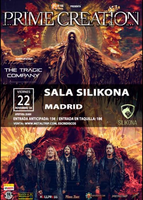 Cartel de Concierto de Prime Creation en Madrid