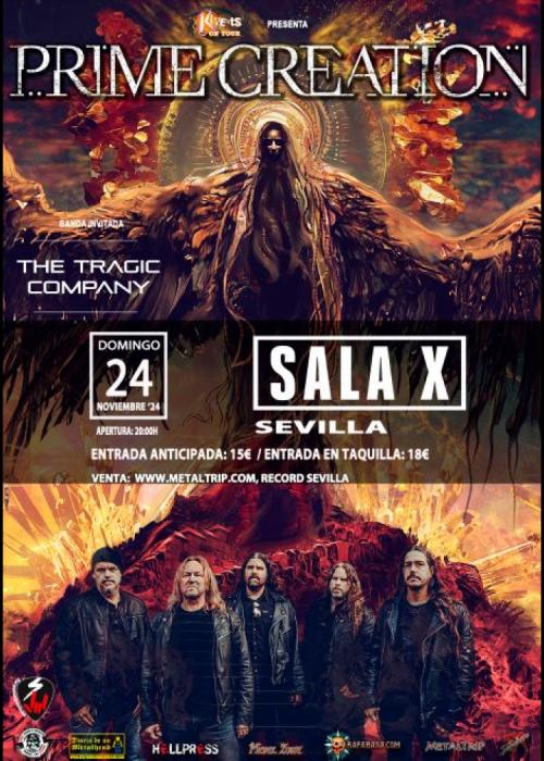 Cartel de Concierto de Prime Creation en Sevilla