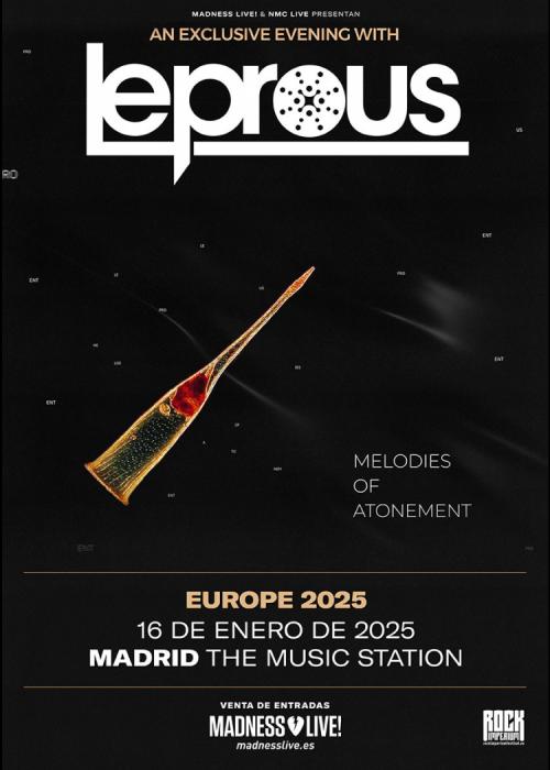 Cartel de Concierto de Leprous en Madrid