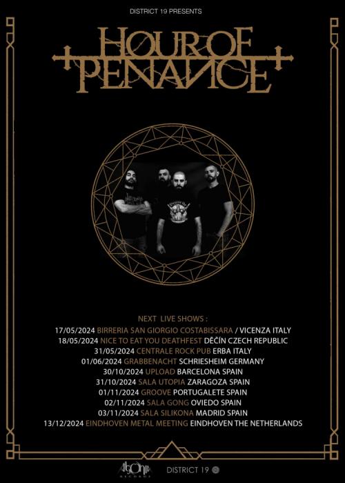 Cartel de Concierto de Hour Of Penance en Madrid