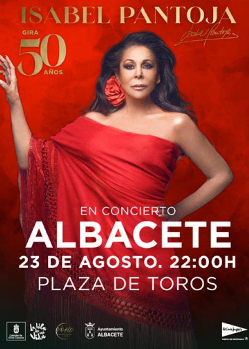 Cartel de Concierto de Isabel Pantoja en Albacete