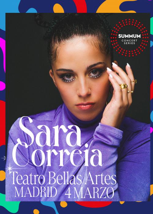 Cartel de Concierto de Sara Correia en Madrid
