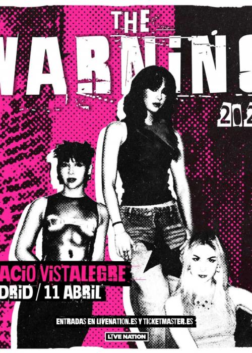 Cartel de Concierto de The Warning en Madrid