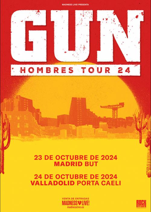 Cartel de Concierto de Gun en Madrid