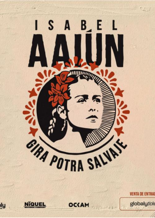 Cartel de Concierto de Isabel Aaiún en Barcelona