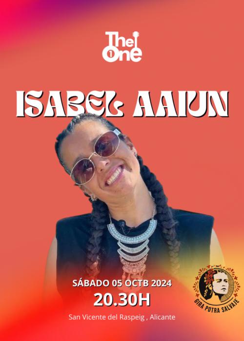 Cartel de Concierto de Isabel Aaiún en Alicante