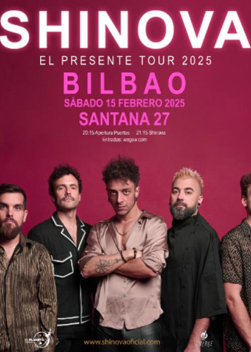 Cartel de Concierto de Shinova en Bilbao