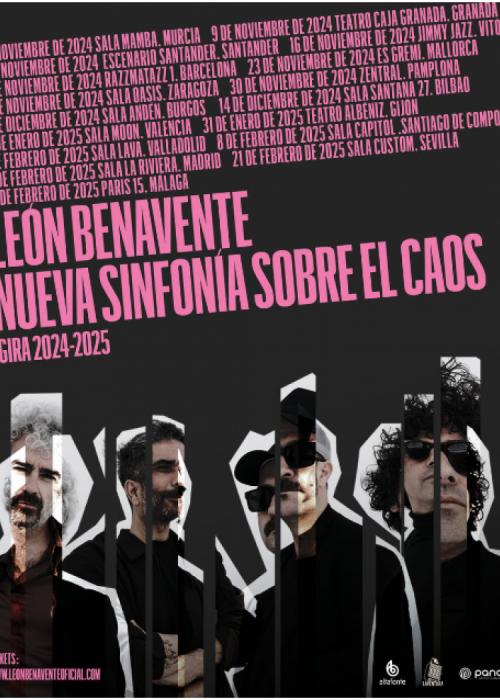 Cartel de Concierto de León Benavente en Santander
