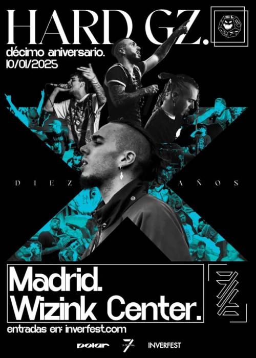 Cartel de Concierto de Hard Gz en Madrid