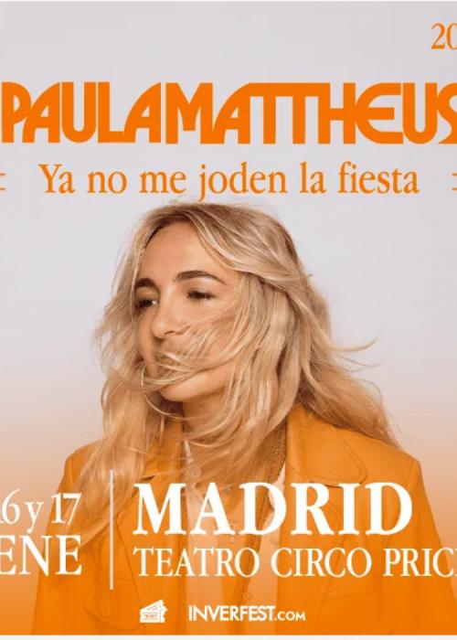 Cartel de Concierto de Paula Mattheus en Madrid
