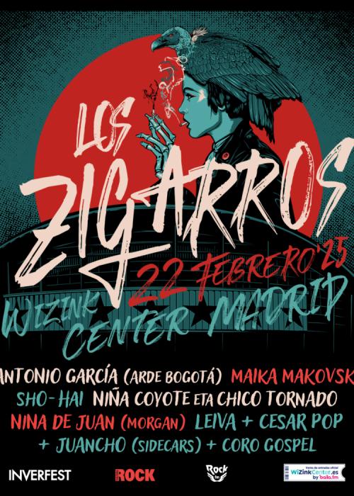 Cartel de Concierto de Los Zigarros en Madrid