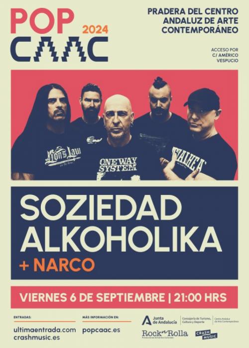 Cartel de Concierto de Soziedad Alkoholika + Narco en Sevilla