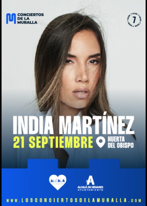 Cartel de Concierto de India Martínez en Alcalá de Henares
