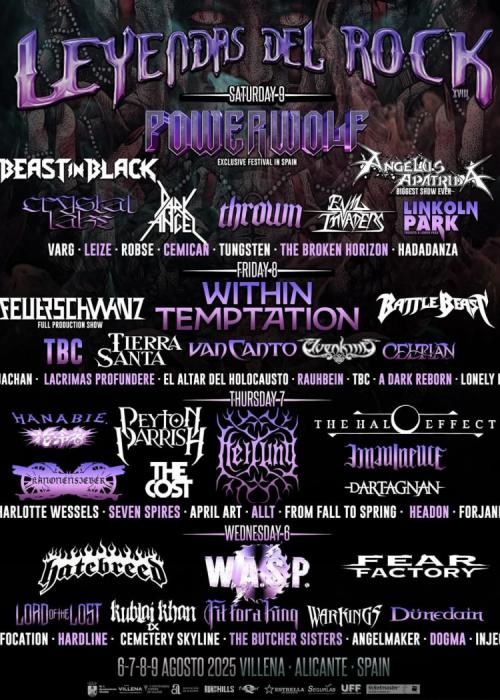 Cartel de Leyendas del Rock 2025